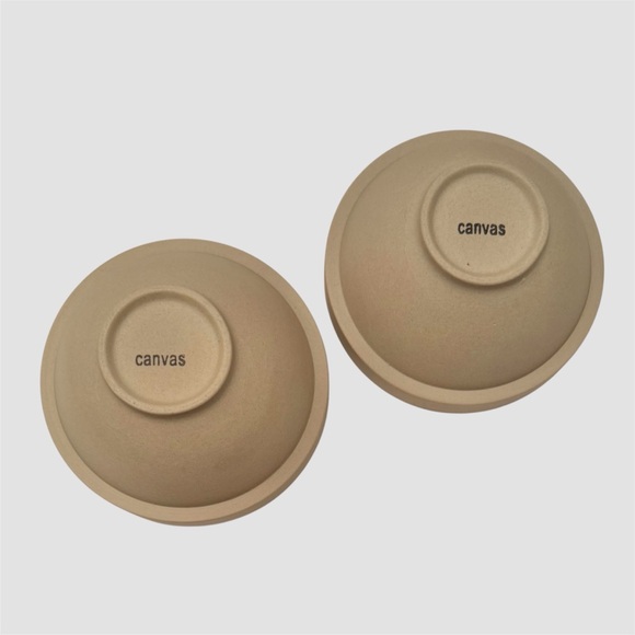 Canvas Home Bright Green and Light Gray Stackable 8 Oz. Bowls ~ Set of 2 - Picture 3 of 3